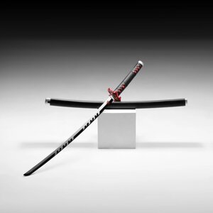 Сувенирное оружие 'Катана Кеджу' 100 см, клинок 65 см, чёрная, огненная гарда