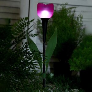Садовый светильник на солнечной батарее 'Тюльпан', 6 x 38 x 6 см, 1 LED, свечение белое