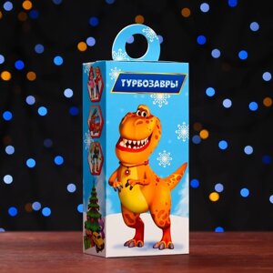 Подарочная коробка 'Турбозавры', сюрприз , 11 х 6 х 21 см (комплект из 5 шт.)
