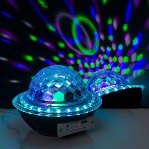 Световой прибор 'НЛО' 12 см, динамик, свечение RGB, 220 В