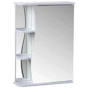 Зеркало-шкаф для ванной комнаты 'Тура 5501', с тремя полками, 55 х 15,4 х 70 см