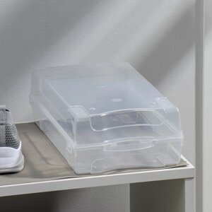Короб для хранения обуви 'Реноме', 32x19x10,5 см, цвет прозрачный