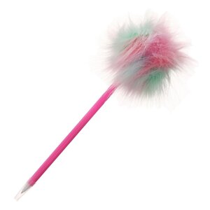 Ручка шариковая-прикол Calligrata 'Барби', шар разноцветный