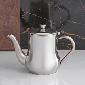 Чайник заварочный из нержавеющей стали 'Султан', 950 мл, 201 сталь, цвет хромированный