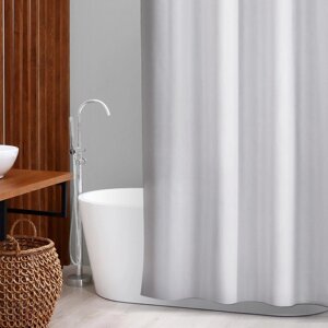 Штора для ванны SAVANNA 'Классика' с люверсами, 180x200 см, цвет белый