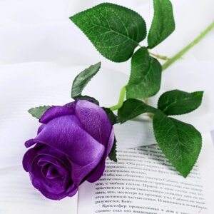 Цветы искусственные 'Роза Натурэль' 6х44 см, фиолетовый