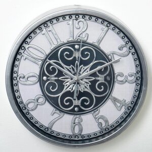 Часы настенные, серия Интерьер, 'Таско', дискретный ход, d-25 см