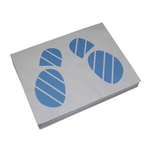Коврики бумажные двухслойные 'Следы ног', 405х500 мм, 20 шт