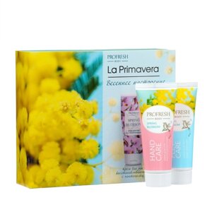Подарочный набор La Primavera 'Мимоза' Крем для рук, 75 мл + Крем для ног, 75 мл