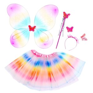 Карнавальный набор 'Бабочка' 3 предмета юбка, крылья, ободок, жезл