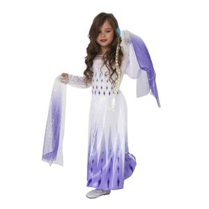 Карнавальный костюм 'Эльза 2', белое платье, р. 28, рост 110 см