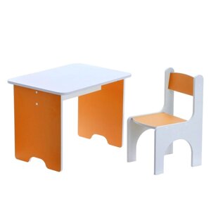 Комплект детской мебели 'Бело-оранжевый'