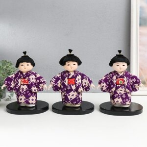 Кукла коллекционная 'Маленькая девочка в красочном кимоно' МИКС 12,5х15х21 см