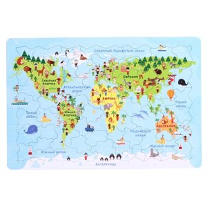Пазл планшетный 'Карта мира'