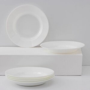 Набор суповых тарелок Luminarc Everyday, d22 см, стеклокерамика, 6 шт, цвет белый