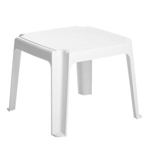 Столик для шезлонга 'Элластик', белый, 45 х 45 х 38 см