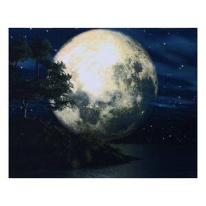 Картина световая 'Полная луна' 40*50 см