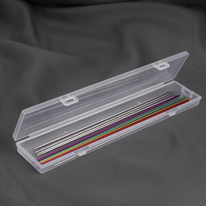 Контейнер для хранения мелочей, с подвесом, 26,7 x 5,5 x 1,8 см, цвет прозрачный (комплект из 3 шт.)
