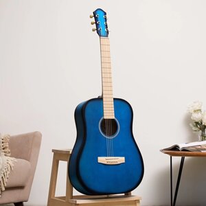 Акустическая гитара 'Амистар н-513' 6 струнная, менз. 650мм, художественная отделка, синяя