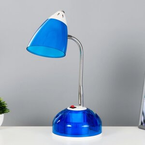 Настольная лампа 'Ави' E27 15Вт синий 16х16х49 см RISALUX