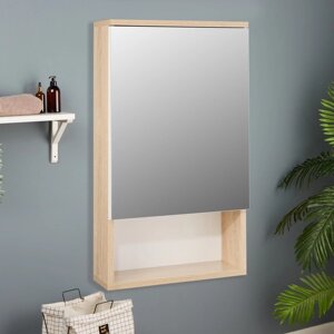 Зеркало-шкаф для ванной комнаты 'Вена 40' белый/сонома, 40 х 70 х 13,6 см