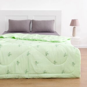 Одеяло Бамбук 140х205 см, полиэфирное волокно 200 гр/м, пэ 100