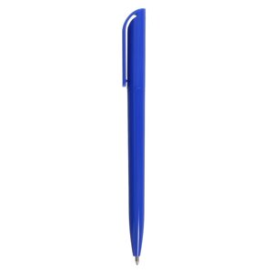 Ручка шариковая поворотная, 0.5 мм, под логотип, стержень синий, синий корпус (комплект из 12 шт.)