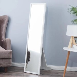 Зеркало 'Оливер', напольное, 33х120 см, в белой раме