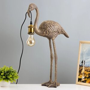 Настольная лампа 'Фламинго' Е27 40Вт золото 41,5х41,5х66,5 см RISALUX