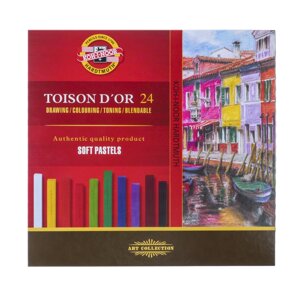 Пастель сухая художественная 24 цвета, Soft Koh-I-Noor TOISON DOR 8584