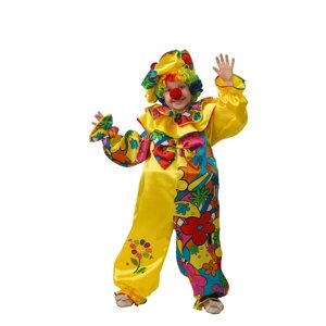 Карнавальный костюм 'Клоун сказочный', сатин, размер 32, рост 122 см