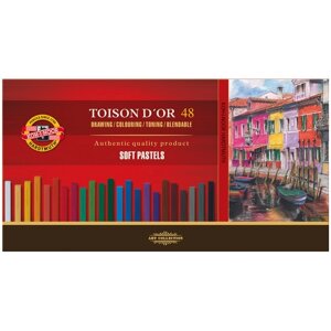 Пастель сухая художественная 48 цветов, Soft Koh-I-Noor TOISON DOR 8586