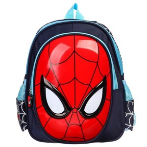 Рюкзак детский, Текстиль, 26 х 12 х 30 см 'Спайдер-мен', Человек паук