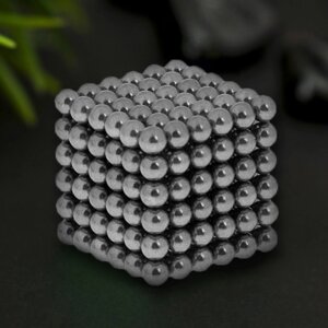 Антистресс магнит 'Неокуб' 216 шариков d0,5 см (черн серебро)