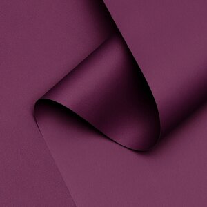 Пленка для цветов тонированная, матовая, пурпур пастель, 0,5 х 10 м 1 см, 65 мкм