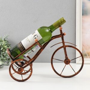 Сувенир металл под бутылку 'Велосипед трёхколесный' под бронзу 36х36 см