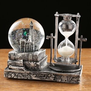 Песочные часы 'Эйфелева башня', сувенирные, с подсветкой, 15.5 х 8.5 х 14 см, микс
