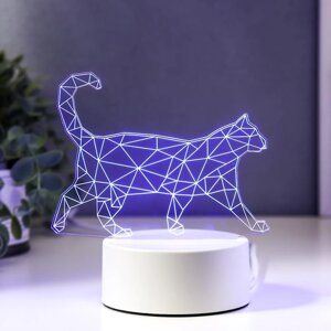 Светильник 'Кот стоя' LED RGB от сети RISALUX