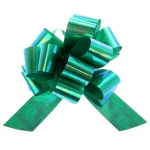 Бант-шар 3 перламутровый, цвет зелёный (комплект из 30 шт.)