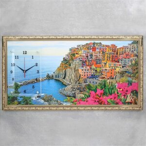 Часы-картина настенные, серия Природа, 'Италия', 50 х 100 см, микс