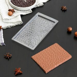Форма для шоколада и конфет 'Шоколад пористый', 19x9,5 см (комплект из 10 шт.)