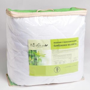 Одеяло 172х205 см, 300 гр/см, бамбуковое волокно, микрофибра, цвет белый