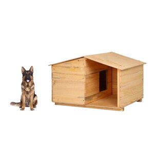 Будка для собаки, 105 x 75 x 64 см, деревянная, с крышей