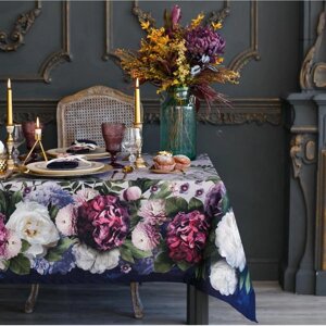 Набор столовый 'Этель' Цветочный этюд, скатерть 180х150 см, салфетки 40х40 см-8 шт, 100 хлопок