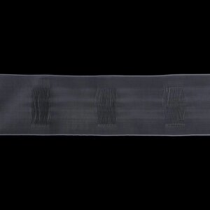 Шторная лента классическая, органза, 12 см, 50 1 м, цвет прозрачный