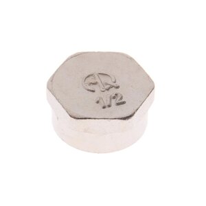 Заглушка AQUALINK, 1/2', внутренняя, никелированная латунь (комплект из 10 шт.)