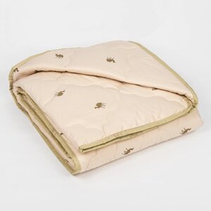 Одеяло всесезонное Адамас 'Верблюжья шерсть', размер 140х205 5 см, 300гр/м2, чехол тик