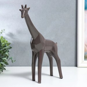 Сувенир керамика 'Жираф' матовый шоколад 30х7,5х24 см