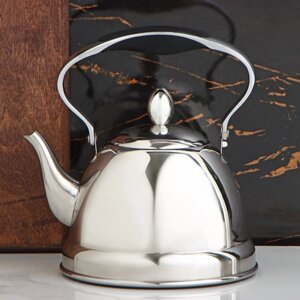 Чайник заварочный из нержавеющей стали 'Каприз', 1 л, цвет хромированный