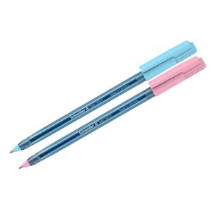 Ручка шариковая Schneider 'Tops 505 F Bubble Gum', узел 0.8 мм, синие чернила, прозрачный корпус (комплект из 50 шт.)